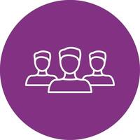 Forum Line Multicircle Icon vector