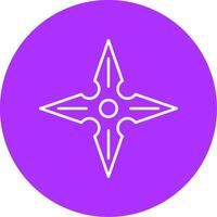 Shuriken Line Multicircle Icon vector