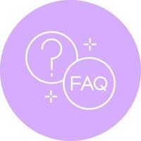 Question Line Multicircle Icon vector