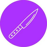 Knife Line Multicircle Icon vector