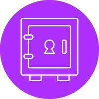 Locker Line Multicircle Icon vector