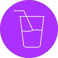 Fresh Juice Line Multicircle Icon vector