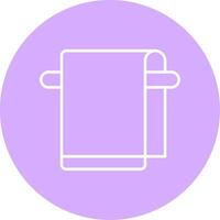 Towel Line Multicircle Icon vector