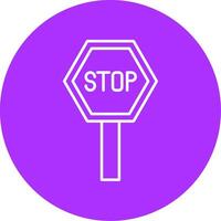 Pit Stop Line Multicircle Icon vector