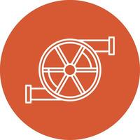 Turbo Line Multicircle Icon vector