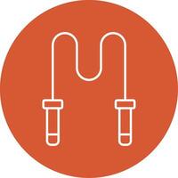 Skipping Rope Line Multicircle Icon vector