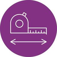 Measurement Line Multicircle Icon vector