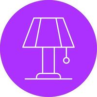 Table Lamp Line Multicircle Icon vector