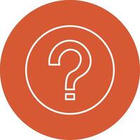 Question Line Multicircle Icon vector