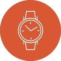 Wristwatch Line Multicircle Icon vector