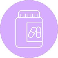 Pill Line Multicircle Icon vector