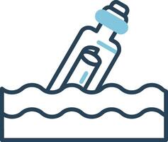 Message In A Bottle Vector Icon