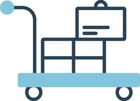 Airport Cart Vector Icon