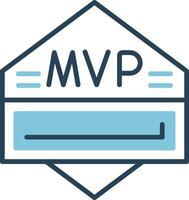 icono de vector de mvp