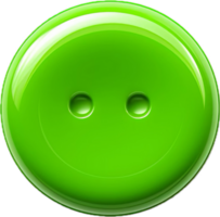 AI generated Green button png