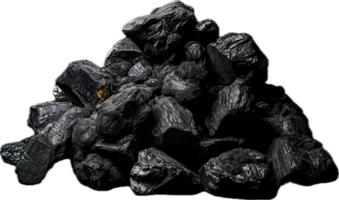 AI generated hot coal png