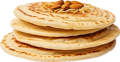 AI generated homemade ramadan pita png