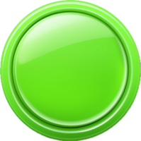 AI generated Green button png