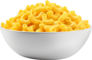 ai généré bol de macaroni et fromage png