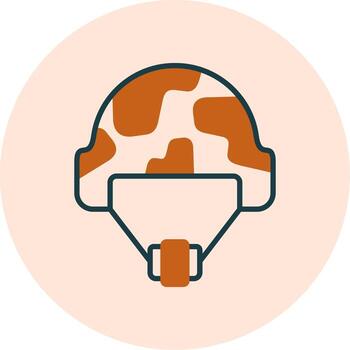 icono de vector de casco