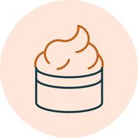 Cream Vector Icon