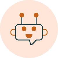 Robot Chat Vector Icon