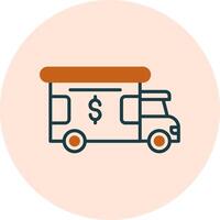 Bank Truck Vector Icon