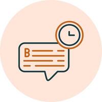 Chat Time Vector Icon