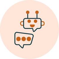 Robot Chat Vector Icon