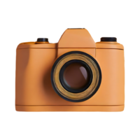 AI generated 3d camera isolated on transparent background png