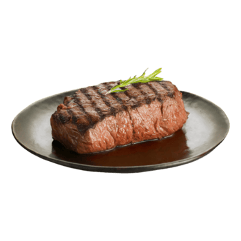 ai generado sabroso A la parrilla carne de vaca filete filete aislado en transparente antecedentes png