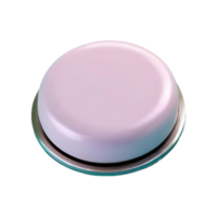 AI generated Button isolated on transparent background png