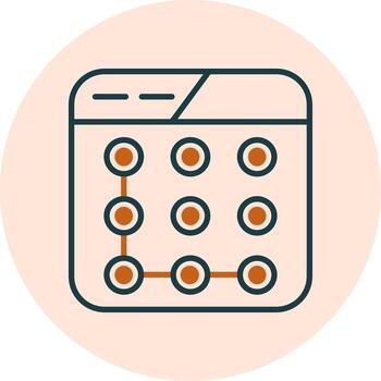 Lock Pattern Vector Icon