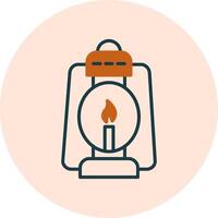 Oil Lamp Vector Icon