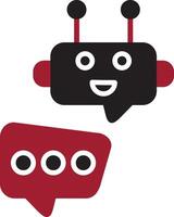 Robot Chat Vector Icon