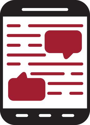 Mobile Chat Vector Icon