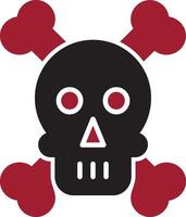 Skull And Bones Vector Icon