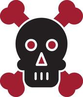 Skull And Bones Vector Icon