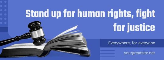 Human Rights Facebook Cover template