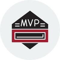 icono de vector de mvp