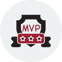 icono de vector de mvp