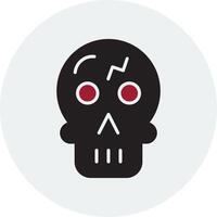 icono de vector de calavera