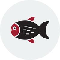 icono de vector de pescado