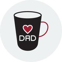 icono de vector de taza