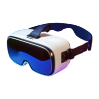 AI generated 3d virtual reality glasses metaverse technology isolated on transparent background png