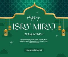 Isra' Miraj Facebook Post template