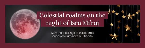 Isra Mi'raj X Banner template