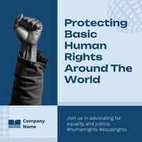 Human Rights Instagram Post template