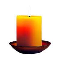 AI generated Candle isolated on transparent background png