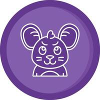 Envy Solid Purple Circle Icon vector